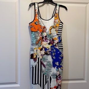 Clover Canyon bodycon dress, multicolored, new